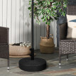 Pied de parasol Coldenthal lestable ultra stable design résine noir élégant Ø51 cm