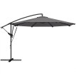 Parasol Underwood déporté inclinable 295 cm gris anthracite résistant