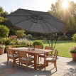 Parasol Underwood déporté inclinable 295 cm gris anthracite résistant