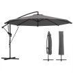 Parasol Underwood déporté inclinable 295 cm gris anthracite résistant