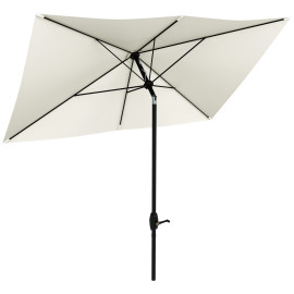 Parasol Onofrio Inclinable Jardin Terrasse Piscine Anti-UV 50+ Crème