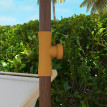 Parasol Urarte Bohème Franges UV40+ Extérieur Plage Jardin Crème