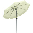 Parasol Belmorado Inclinable Protection UV50+ Résistant Beige 266 cm