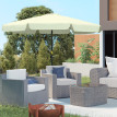Parasol Belmorado Inclinable Protection UV50+ Résistant Beige 266 cm