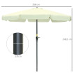 Parasol Belmorado Inclinable Protection UV50+ Résistant Beige 266 cm