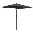 Parasol Ulmenbach Inclinable Jardin Terrasse Piscine Gris Anti-UV 50+ 2,9x2m