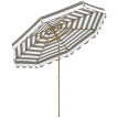 Parasol Sigismondo inclinable octogonal 270x240 cm gris taupe protection UV50+ élégant