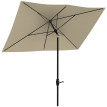 Parasol Dunmore Inclinable Jardin Terrasse Piscine Anti-UV Beige 2,9x2m
