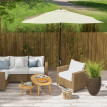 Parasol Dunmore Inclinable Jardin Terrasse Piscine Anti-UV Beige 2,9x2m