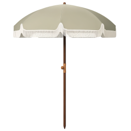 Parasol Volkmar Bohème Franges UV40+ Protection Solaire Extérieur Vert Émeraude