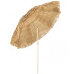 Parasol Clotilde inclinable design tropical kaki résistant base spirale 185 cm