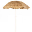 Parasol Clotilde inclinable design tropical kaki résistant base spirale 185 cm