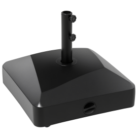 Pied de parasol Lozzolo lestable eau sable stabilité optimale noir extérieur