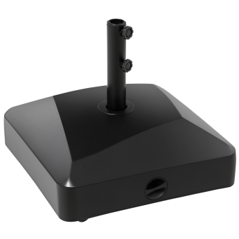 Pied de parasol Lozzolo lestable eau sable stabilité optimale noir extérieur