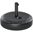 Uboldo Support Parasol Design Graphique Noir Stable Jardin Terrasse 55 cm