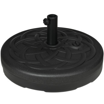 Pied parasol Eberhard stabilité optimale lestable noir élégant Ø56 cm