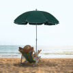 Parasol Sachsbach Octogonal Inclinable 2m Jardin Terrasse Vert Résistant UV