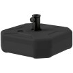 Pied de parasol Kirchbach lestable 25 kg mât 38-48mm stabilité extérieure noir