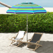 Parasol Isolotto Inclinable Réglable Ø178 cm Anti-UV Résistant Vent Multicolore