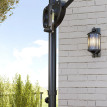 Parasol Zosimo déporté carré gris anthracite stabilité vent UV terrasse jardin
