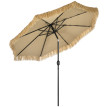 Parasol Monterosso Inclinable Kaki Résistant Extérieur Jardin Terrasse Vacances
