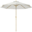 Parasol Hartledown Octogonal Inclinable Blanc Protection Solaire Jardin Terrasse 265cm