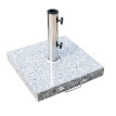 Pied Parasol Casildeo Granit Gris Lestage Stable Roulettes Poignée Ø34-48mm