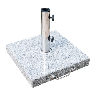 Pied Parasol Casildeo Granit Gris Lestage Stable Roulettes Poignée Ø34-48mm