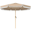 Parasol Elmgate Jardin Inclinable Franges Protection UV Kaki 266 cm