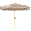 Parasol Elmgate Jardin Inclinable Franges Protection UV Kaki 266 cm