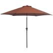 Parasol Sigibert Octogonal Inclinable Aluminium Café Protection UV Terrasse Jardin 260cm