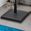 Pied de parasol Thibaut ultra stable résine noire 19 kg terrasse jardin piscine