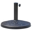 Pied de parasol Nerino base stable résine bronze décoratif 12 kg Ø44 cm