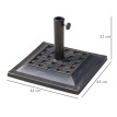 Pied Parasol Saltmarsh Résistant Décoratif Bronze 9 kg Extérieur Élégant