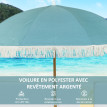 Parasol Neubach Design Franges UPF50+ Réglable Bleu Clair 172 cm