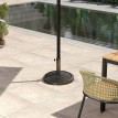 Pied de parasol Ferrante design fleur antique stabilisant bronze extérieur chic 46 cm