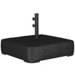 Base Parasol Quarton Stable Anti-Vent 80 kg Sable Métal Noir Élégant