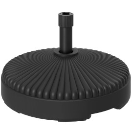Base Parasol Uta Design Résistante Lestable Eau Sable Noir Ø55cm