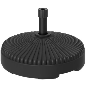 Base Parasol Uta Design Résistante Lestable Eau Sable Noir Ø55cm
