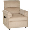 Fauteuil Jochberg Massage Chauffant Inclinable Électrique Velours Marron Silencieux