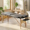 Table de Massage Tancrede Professionnelle Réglable 3 Zones Gris Bois Synthétique