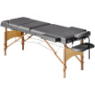 Table de Massage Tancrede Professionnelle Réglable 3 Zones Gris Bois Synthétique