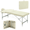 Table de Massage Sidric Professionnelle Réglable 3 Zones Pliable Crème