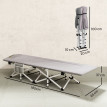 Lit Cerdic Pliable Camping Confort Robuste Gris 200 kg Matelas Intégré