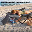 Transat Pliable Lavenderfield Jardin Piscine Plage Noir Anthracite Inclinable 4 Positions