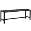 Banc Kermorel 2 Places Design Industriel Noir Acier Galvanisé Résistant