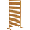 Panneau Brise-Vue Wissemont Autoportant Extérieur Treillis Plantes Marron 80x170cm