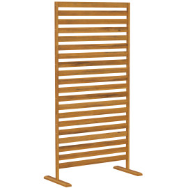 Panneau Brise-Vue Wissemont Autoportant Extérieur Treillis Plantes Marron 80x170cm