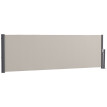 Store Lenna Brise-Vue Rétractable Extérieur Occultant Gris Clair 3x1m