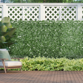 Brise-vue Urfemont artificiel érable dense 3x1m vert foncé extérieur